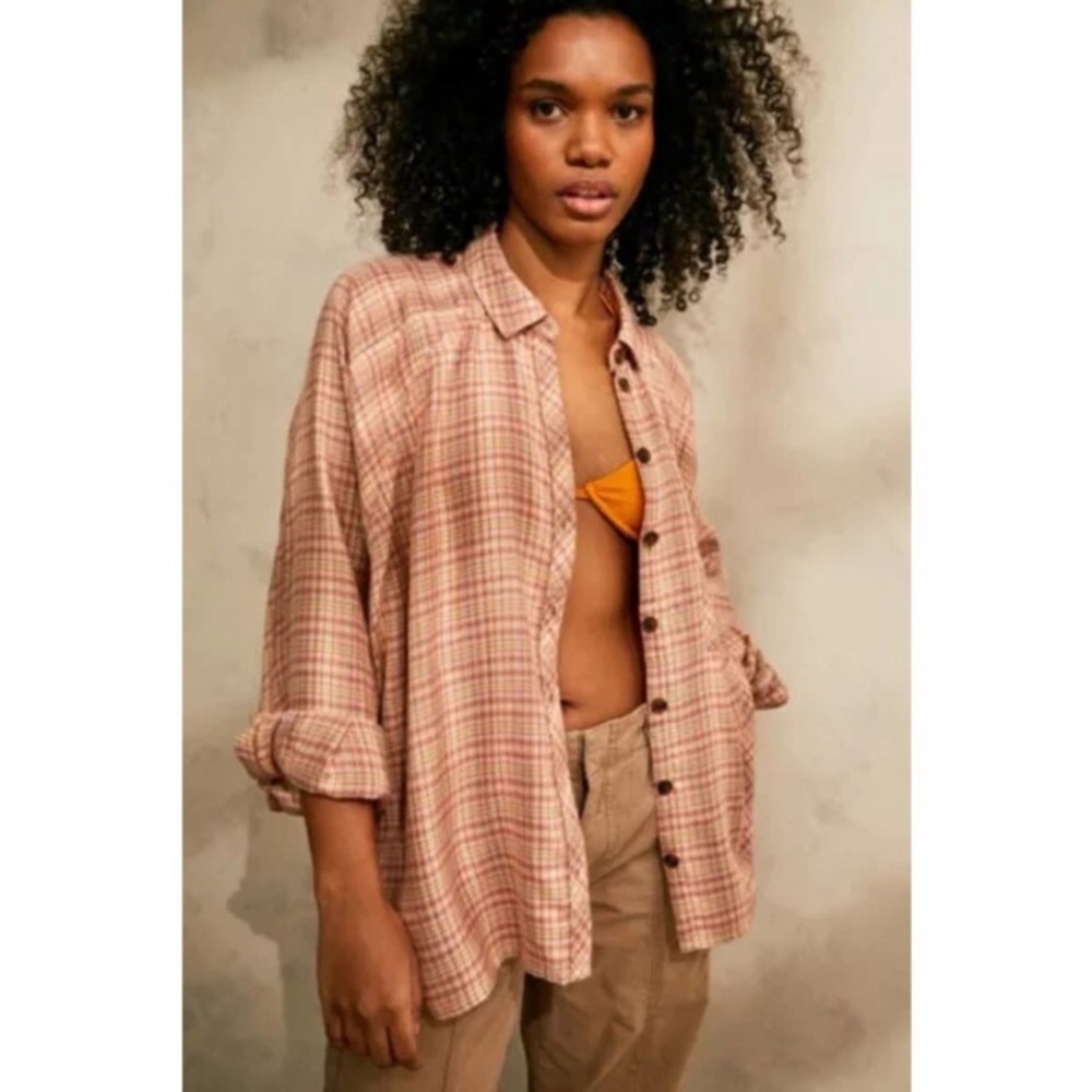 Urban Outfitters Brendan Button Down Flannel Shirt size XL
